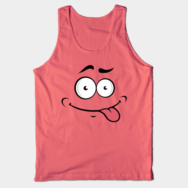 comic cartoon face Tank Top by MNZStar